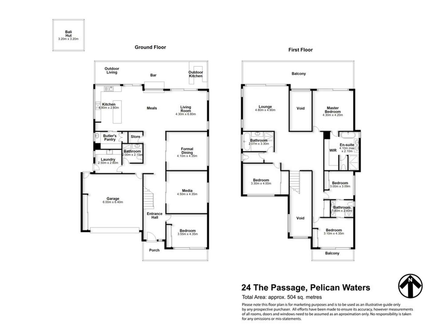 Floorplan of Homely house listing, 24 The Passage, Pelican Waters QLD 4551