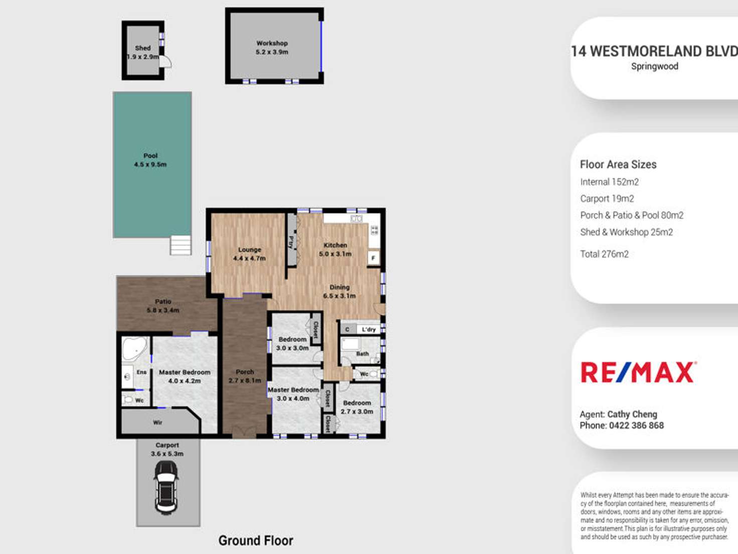 Floorplan of Homely house listing, 14 Westmoreland Blvd, Springwood QLD 4127