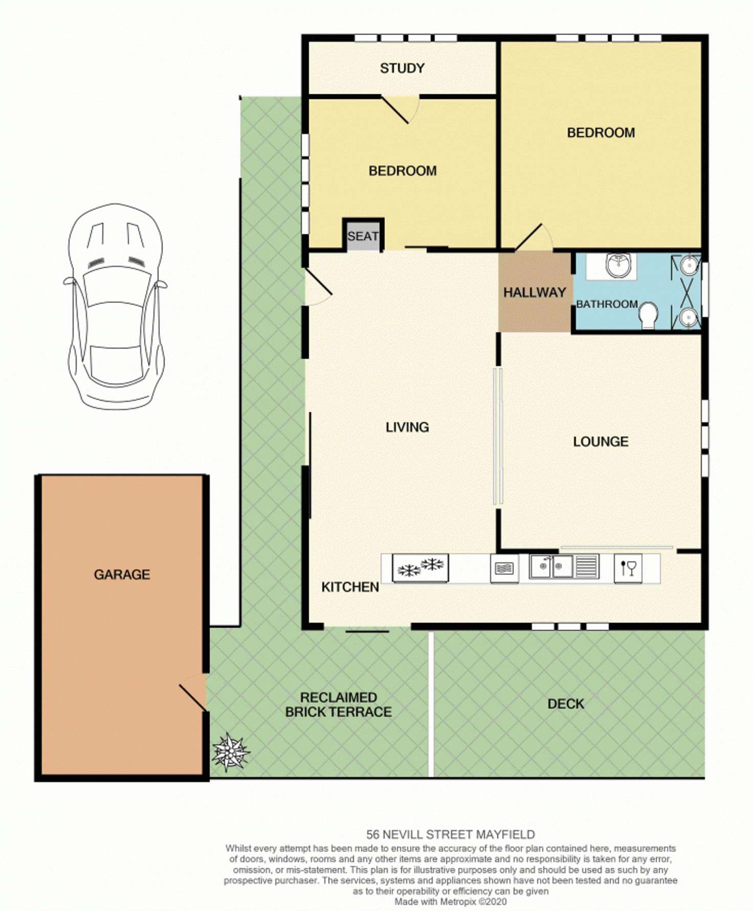 Floorplan of Homely house listing, 56 Nevill Street, Mayfield NSW 2304
