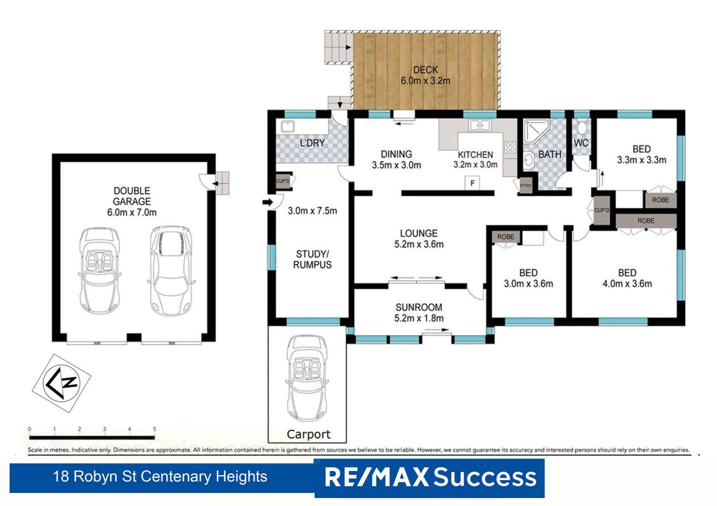 Floorplan of Homely house listing, 18 Robyn Street, Centenary Heights QLD 4350