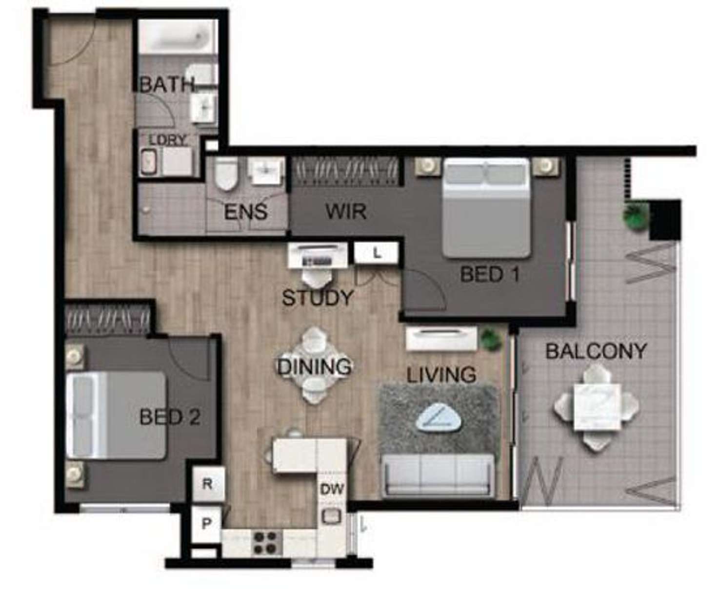 Floorplan of Homely unit listing, 7A / 25-29 Regent Street, Woolloongabba QLD 4102