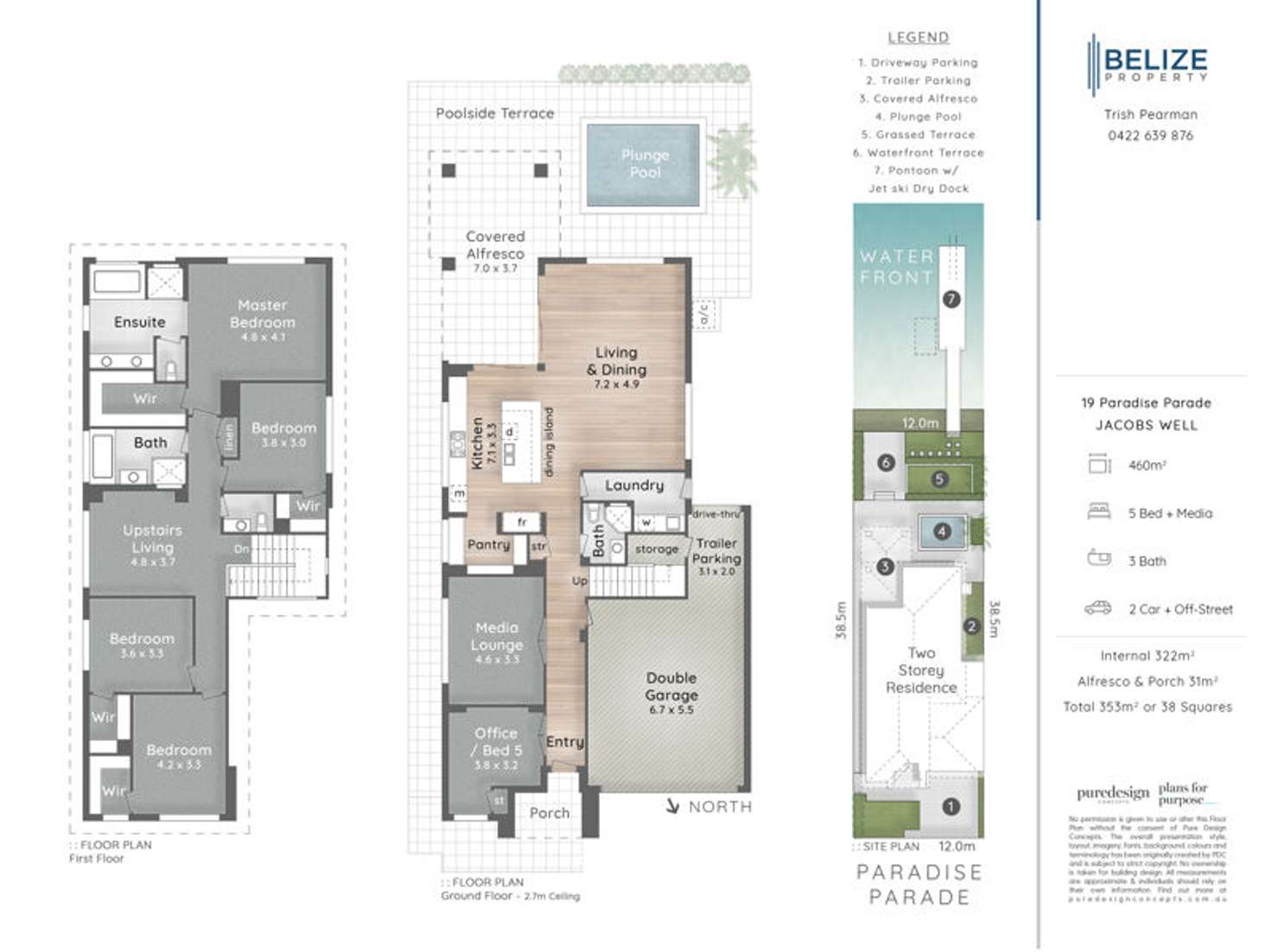 Floorplan of Homely house listing, 19 Paradise Parade, Jacobs Well QLD 4208