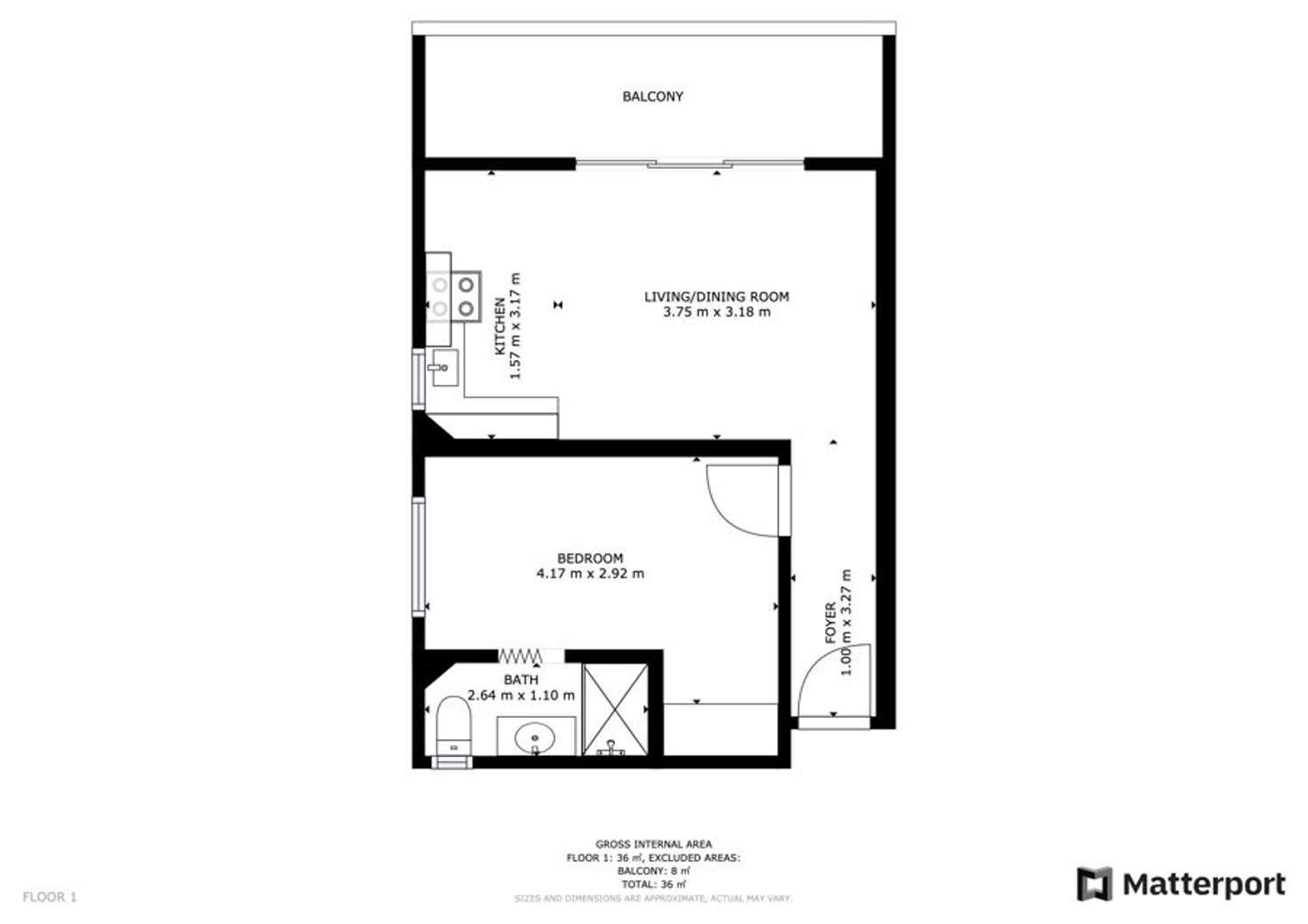 Floorplan of Homely unit listing, 14/69 Boronia Street, Sawtell NSW 2452
