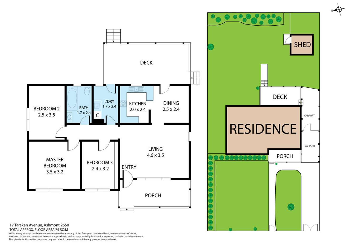 Floorplan of Homely house listing, 17 Tarakan Avenue, Ashmont NSW 2650