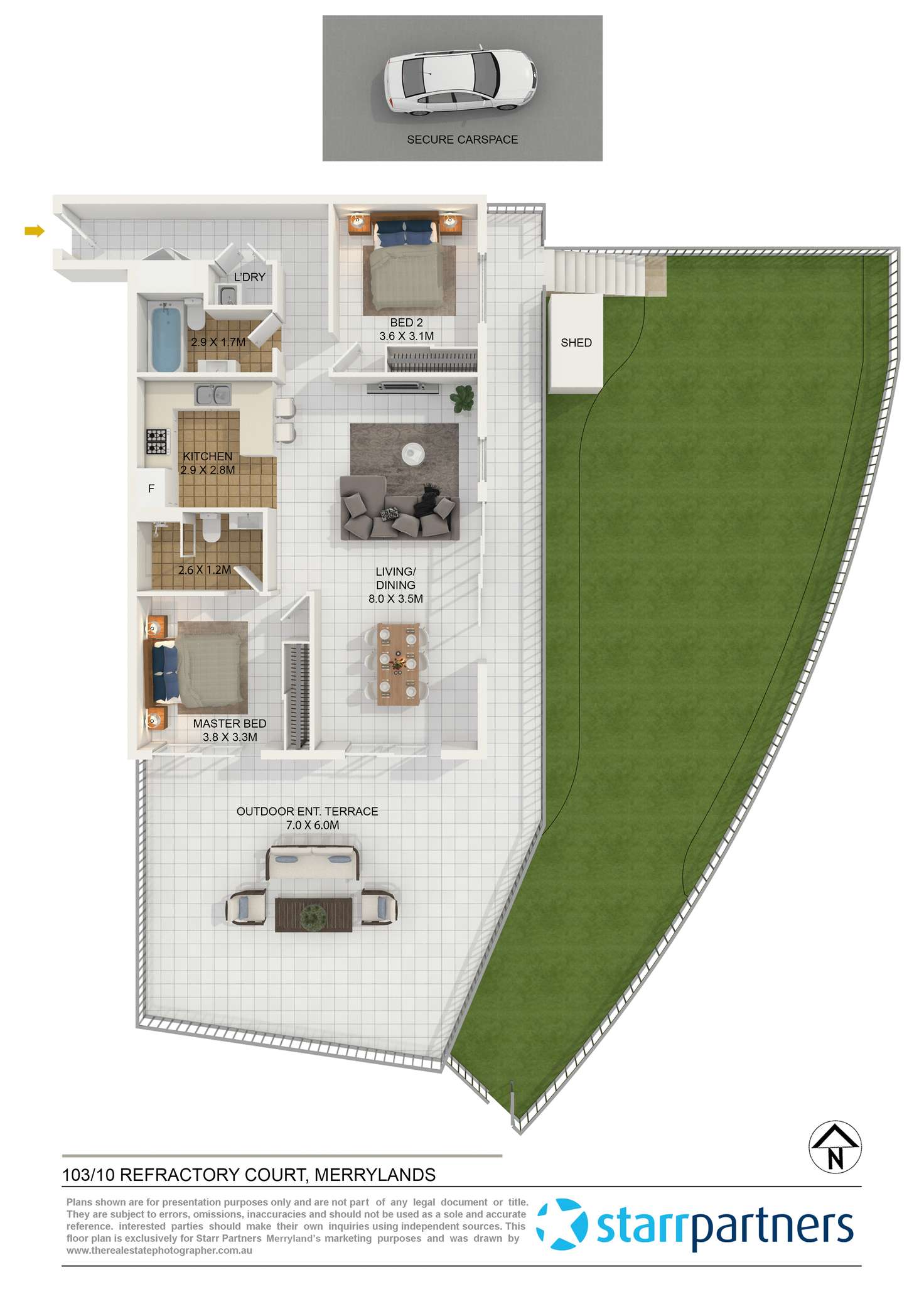 Floorplan of Homely unit listing, 103/10 Refractory Court, Merrylands NSW 2160