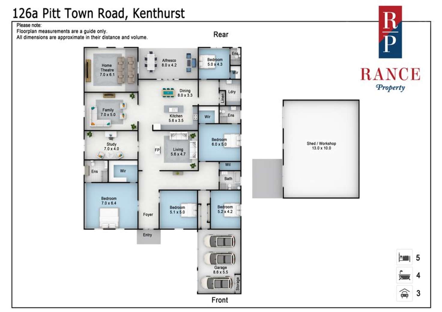 Floorplan of Homely house listing, 126A Pitt Town Road, Kenthurst NSW 2156