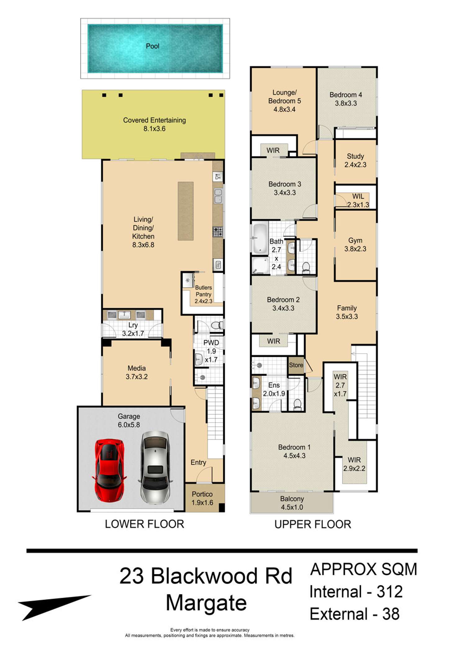 Floorplan of Homely house listing, 23 Blackwood Road, Margate QLD 4019