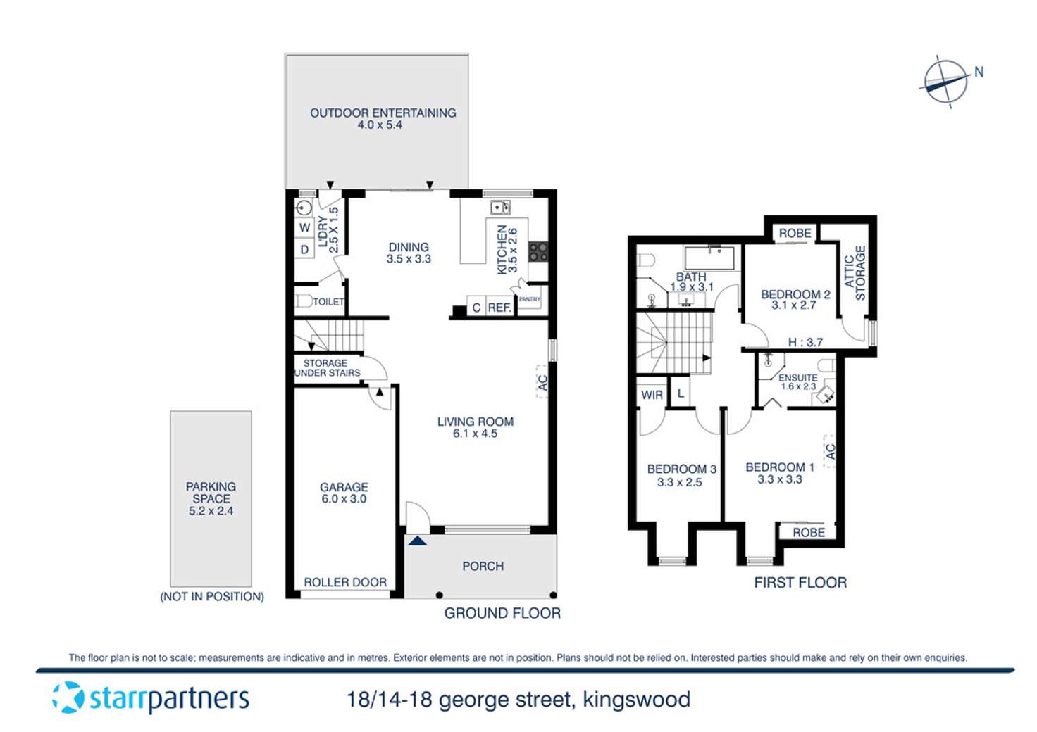 Floorplan of Homely townhouse listing, 18/14-18 George Street, Kingswood NSW 2747