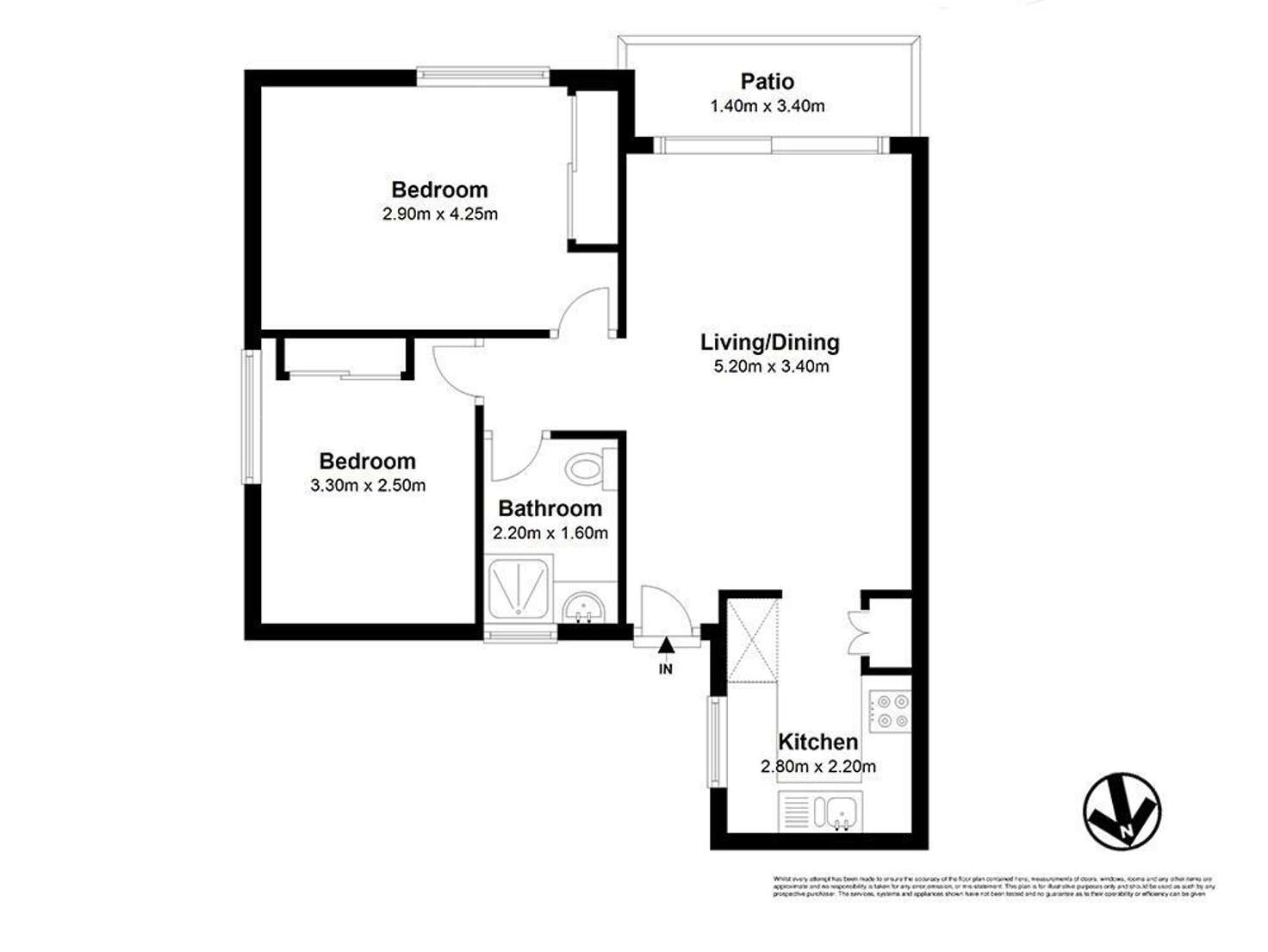 Floorplan of Homely unit listing, 4/5 Sir Fred Schonell Drive, St Lucia QLD 4067