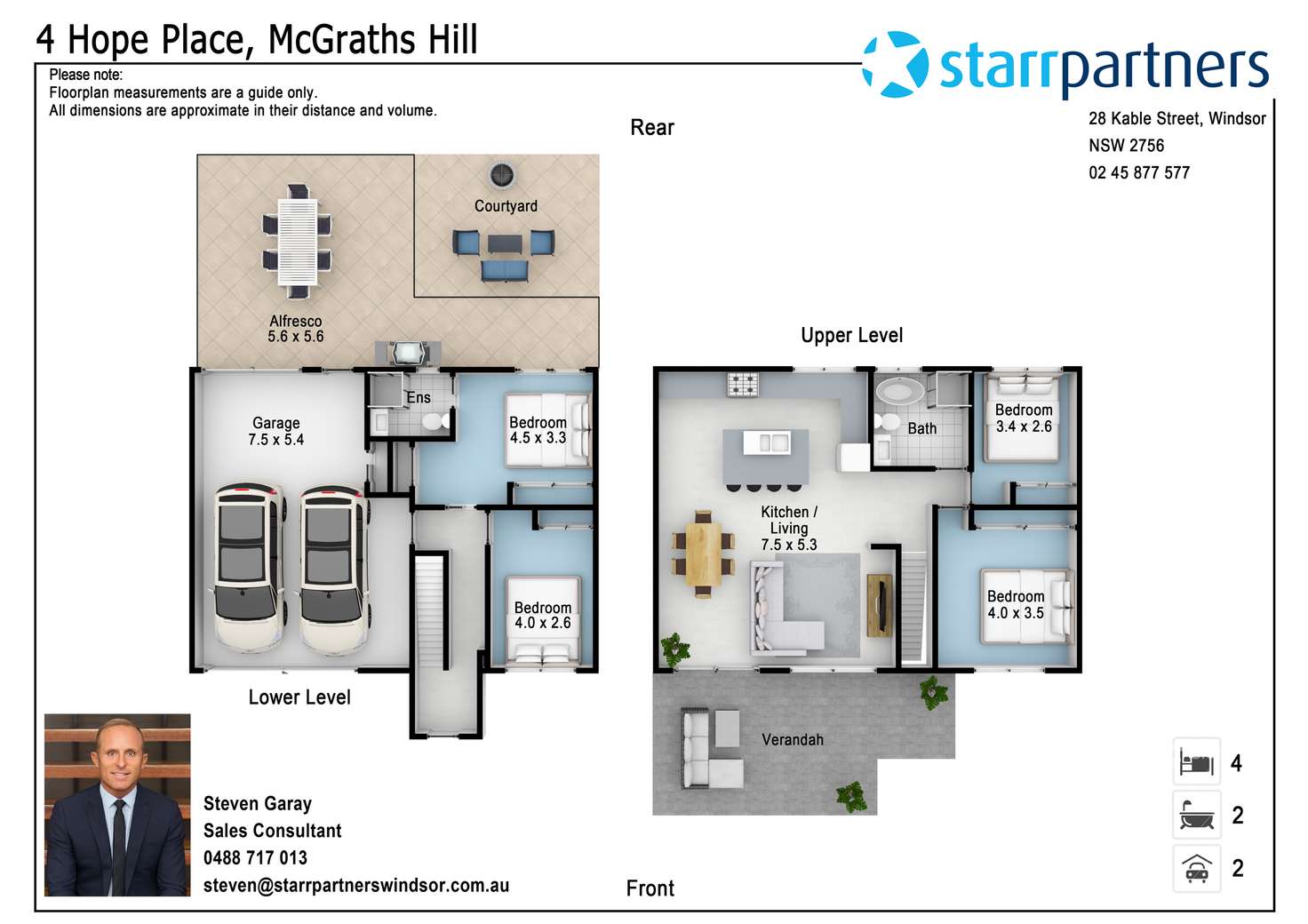 Floorplan of Homely house listing, 4 Hope Place, Mcgraths Hill NSW 2756