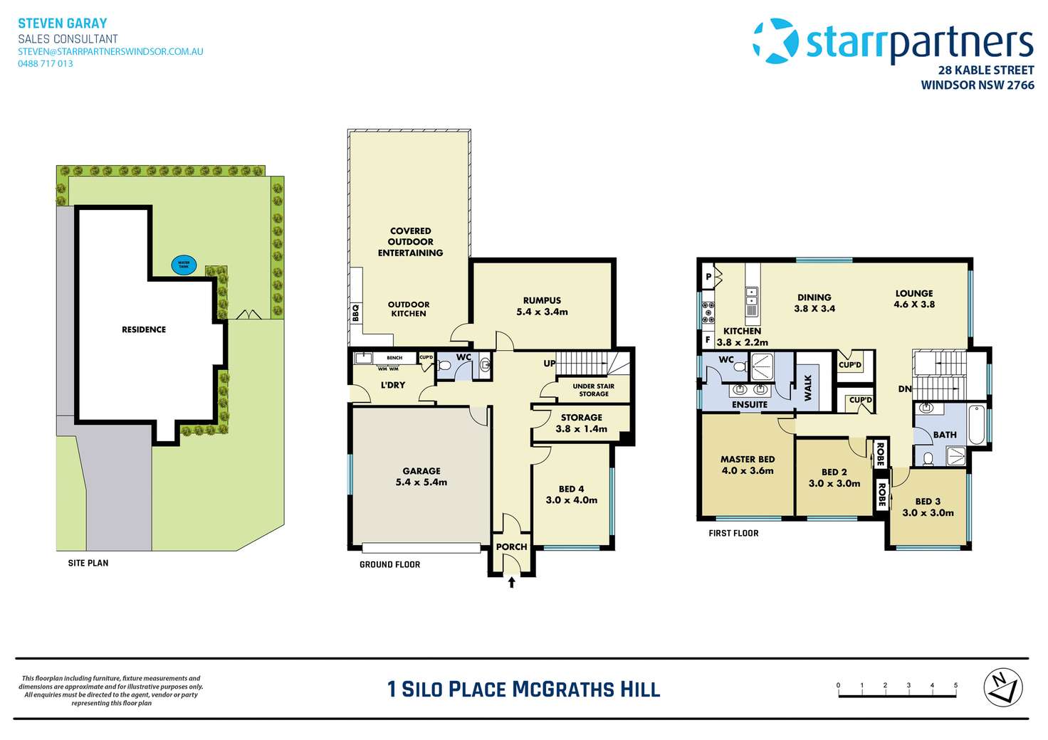 Floorplan of Homely house listing, 1 Silo Place, Mcgraths Hill NSW 2756