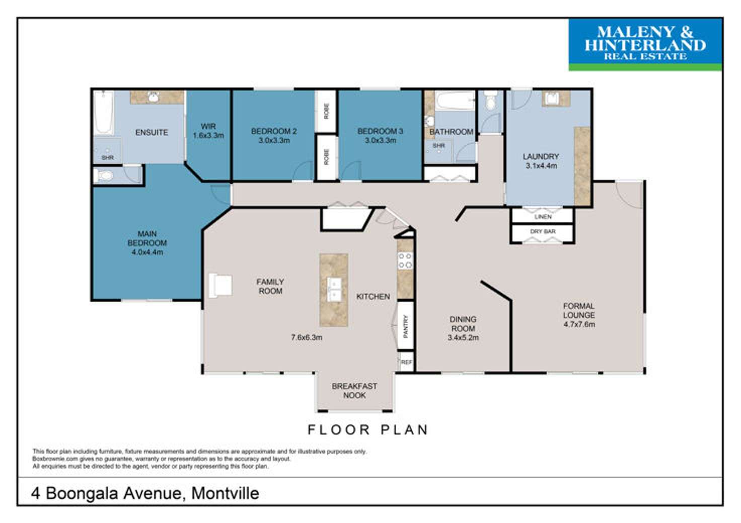 Floorplan of Homely house listing, 4 Boongala Avenue, Montville QLD 4560