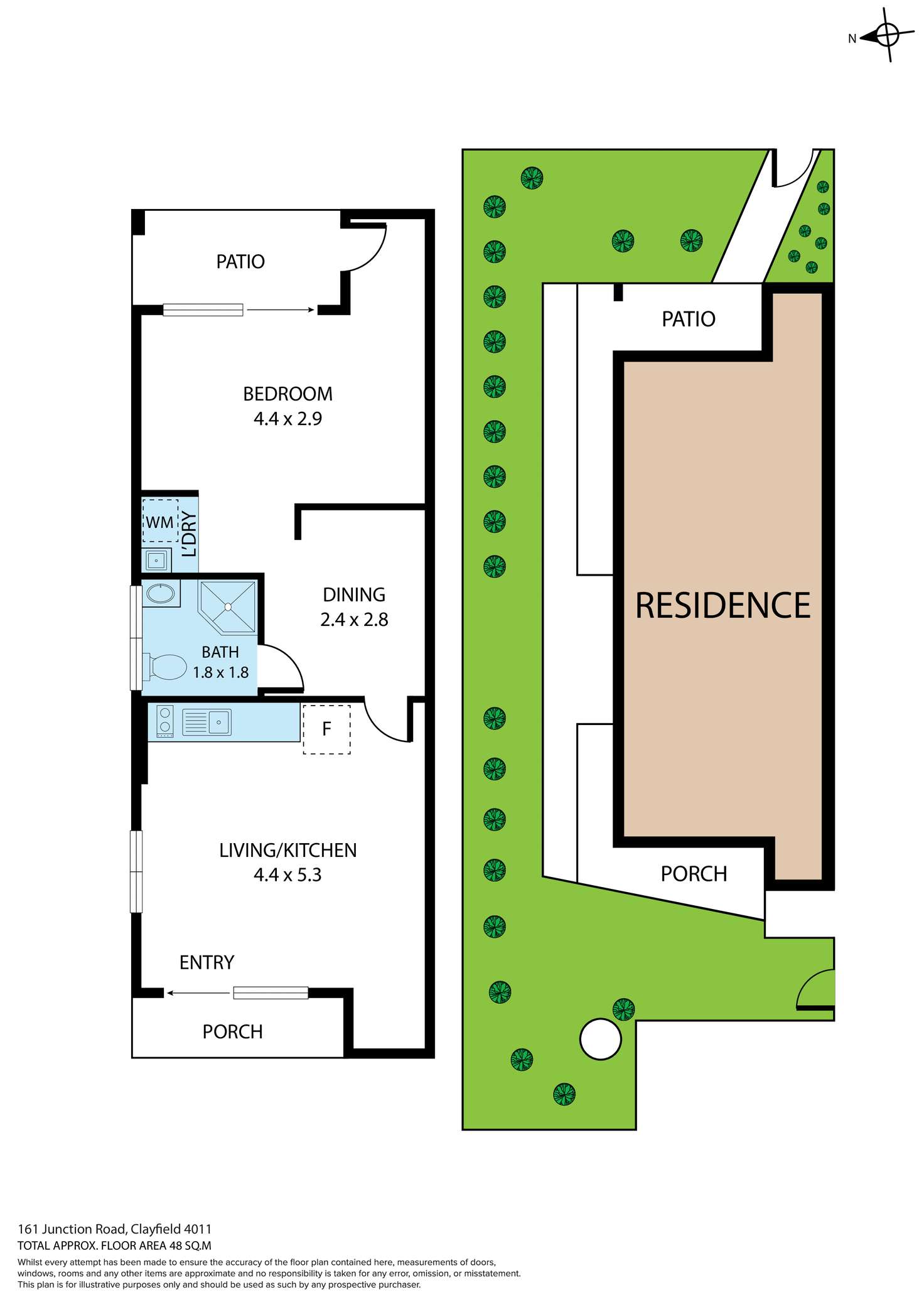 Floorplan of Homely unit listing, 9/161 Junction Road, Clayfield QLD 4011