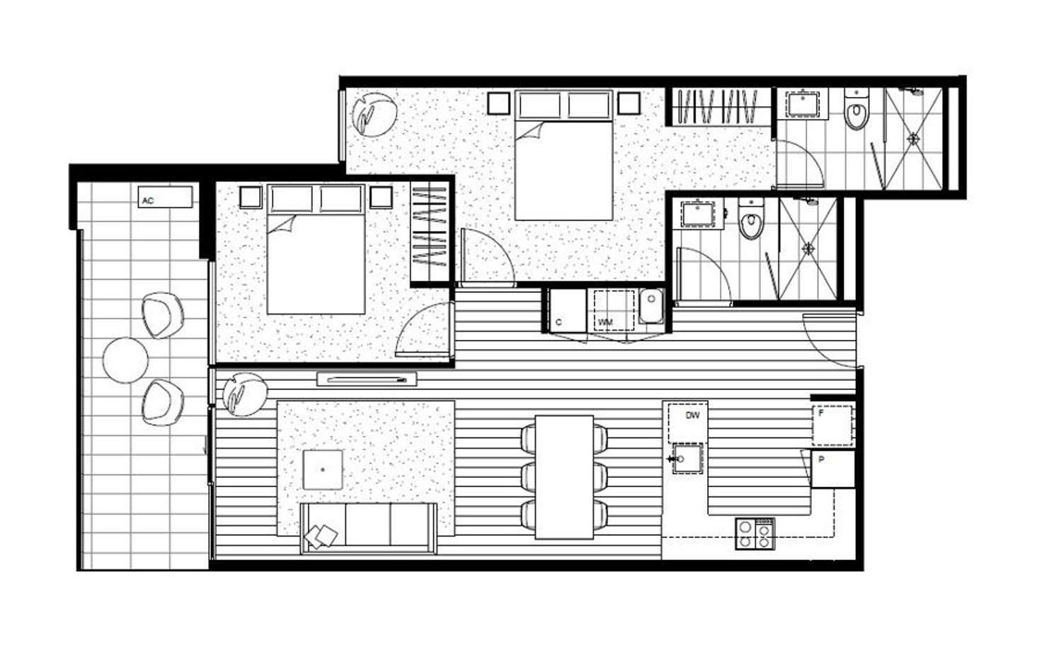 Floorplan of Homely apartment listing, 211/260-274 Lygon Street, Brunswick East VIC 3057