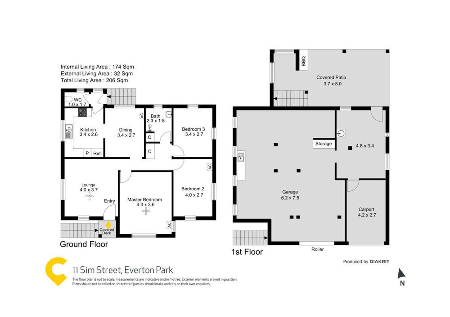 Floorplan of Homely house listing, 11 Sim Street, Everton Park QLD 4053