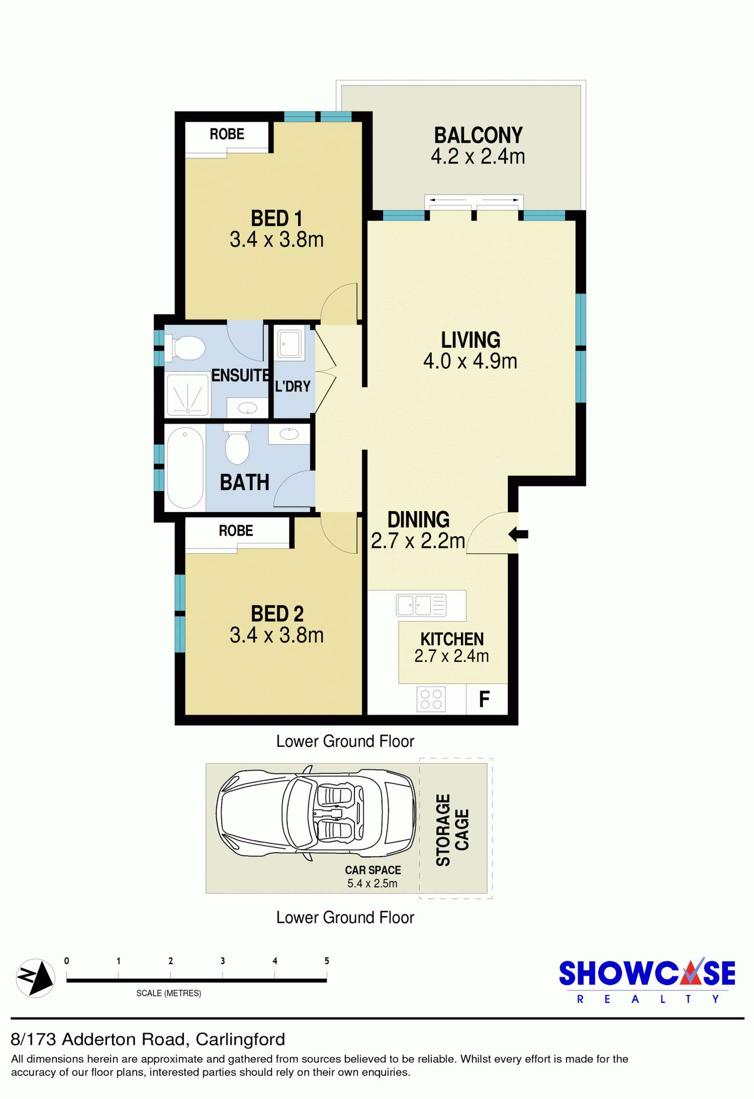 Floorplan of Homely apartment listing, 8/173 Adderton Road, Carlingford NSW 2118