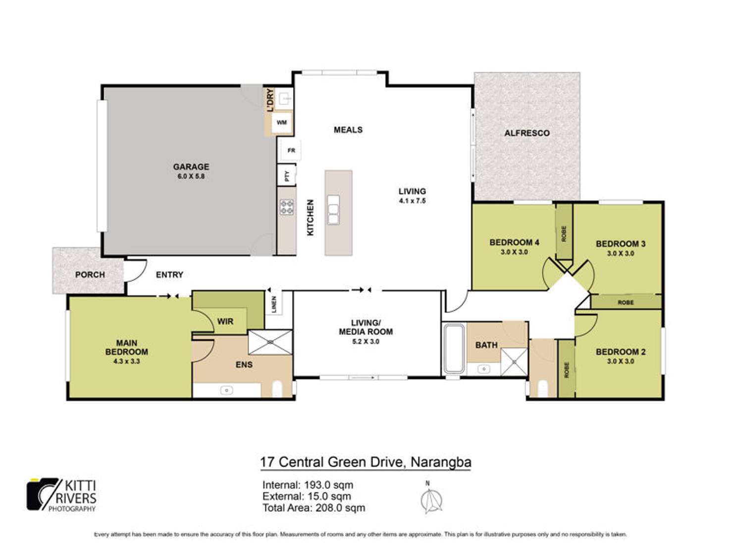 Floorplan of Homely house listing, 17 Central Green Drive, Narangba QLD 4504