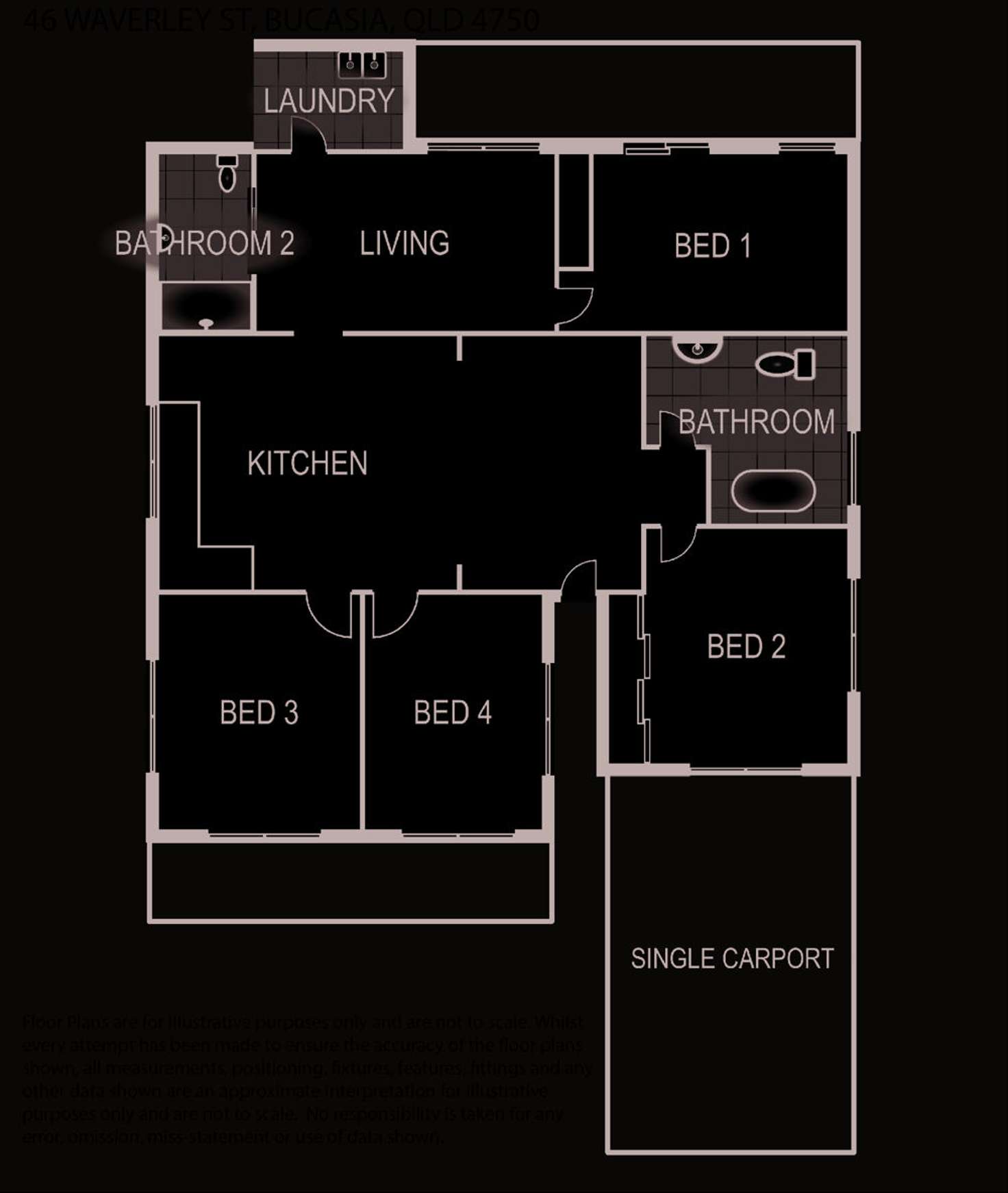 Floorplan of Homely house listing, 46 Waverley Street, Bucasia QLD 4750