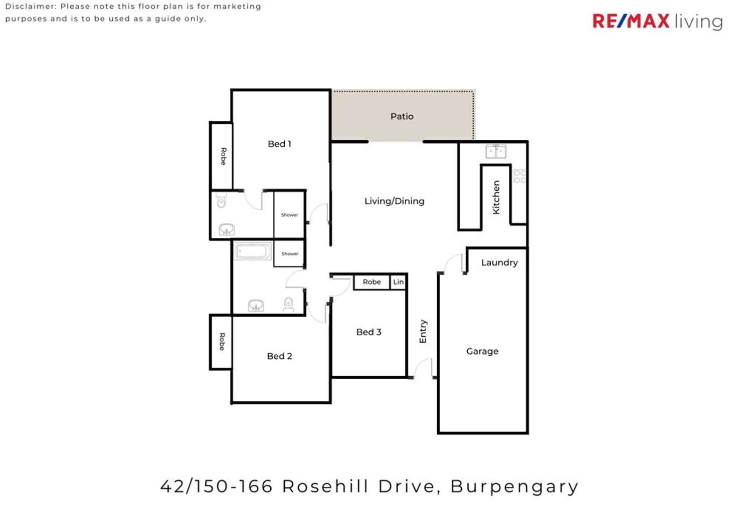 Floorplan of Homely house listing, 42/150-166 Rosehill Drive, Burpengary QLD 4505