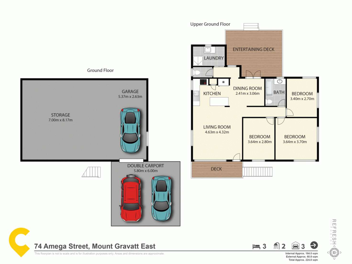 Floorplan of Homely house listing, 74 Amega Street, Mount Gravatt East QLD 4122