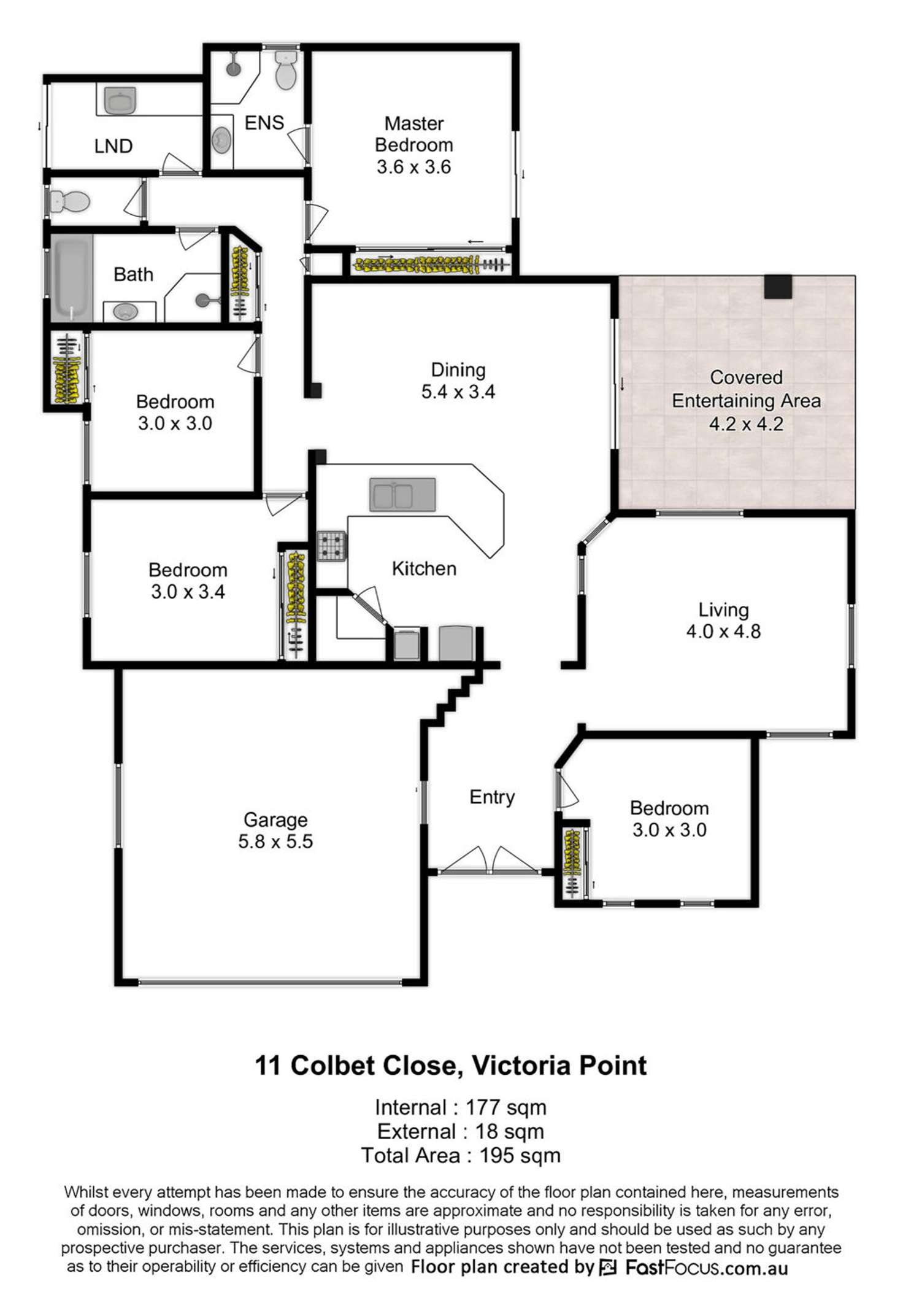 Floorplan of Homely house listing, 11 Colbet Close, Victoria Point QLD 4165