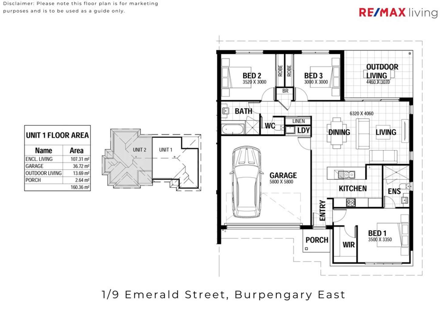 Floorplan of Homely house listing, 1/9 Emerald Street, Burpengary East QLD 4505