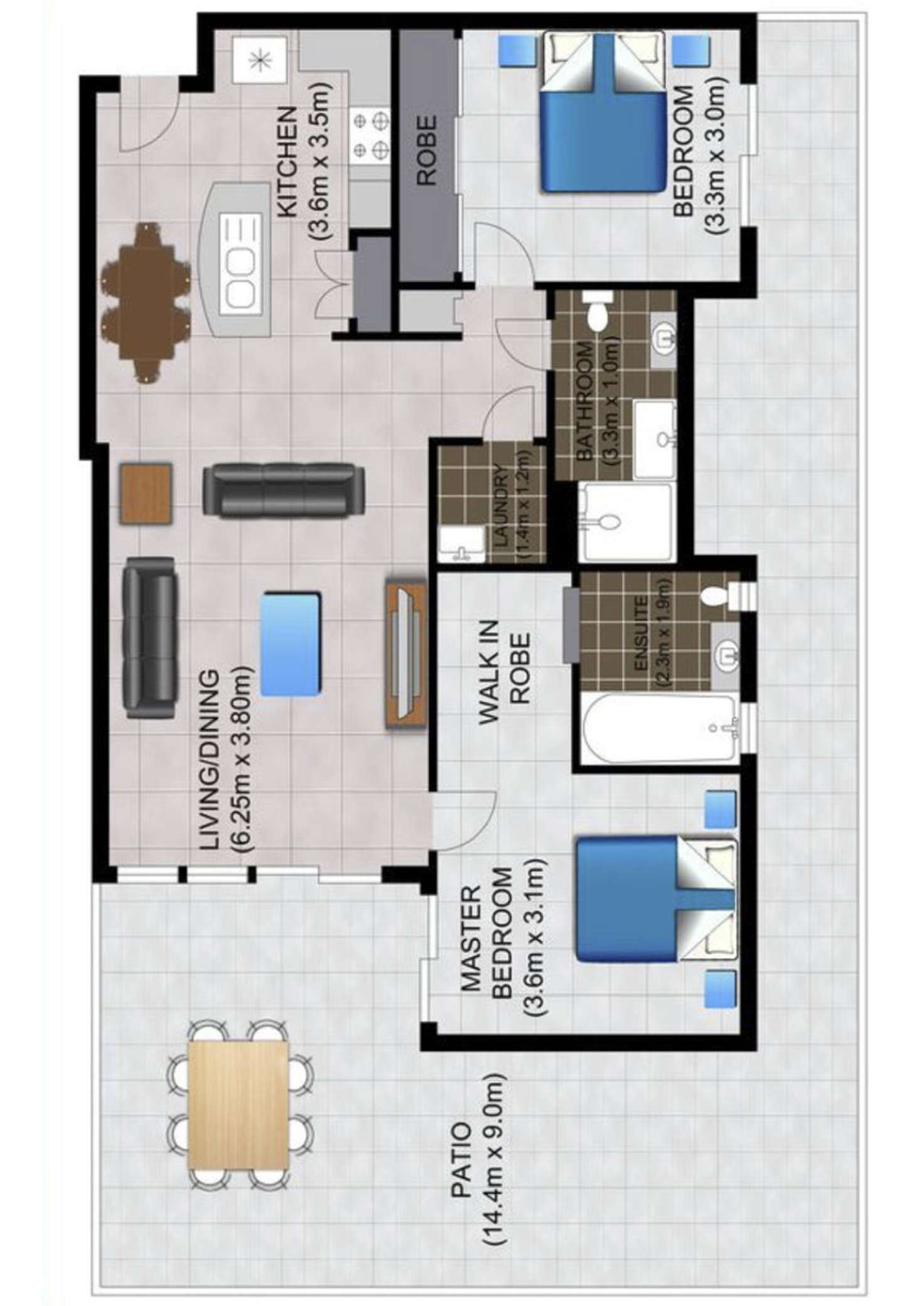 Floorplan of Homely unit listing, 2/2254 Gold Coast Highway, Mermaid Beach QLD 4218