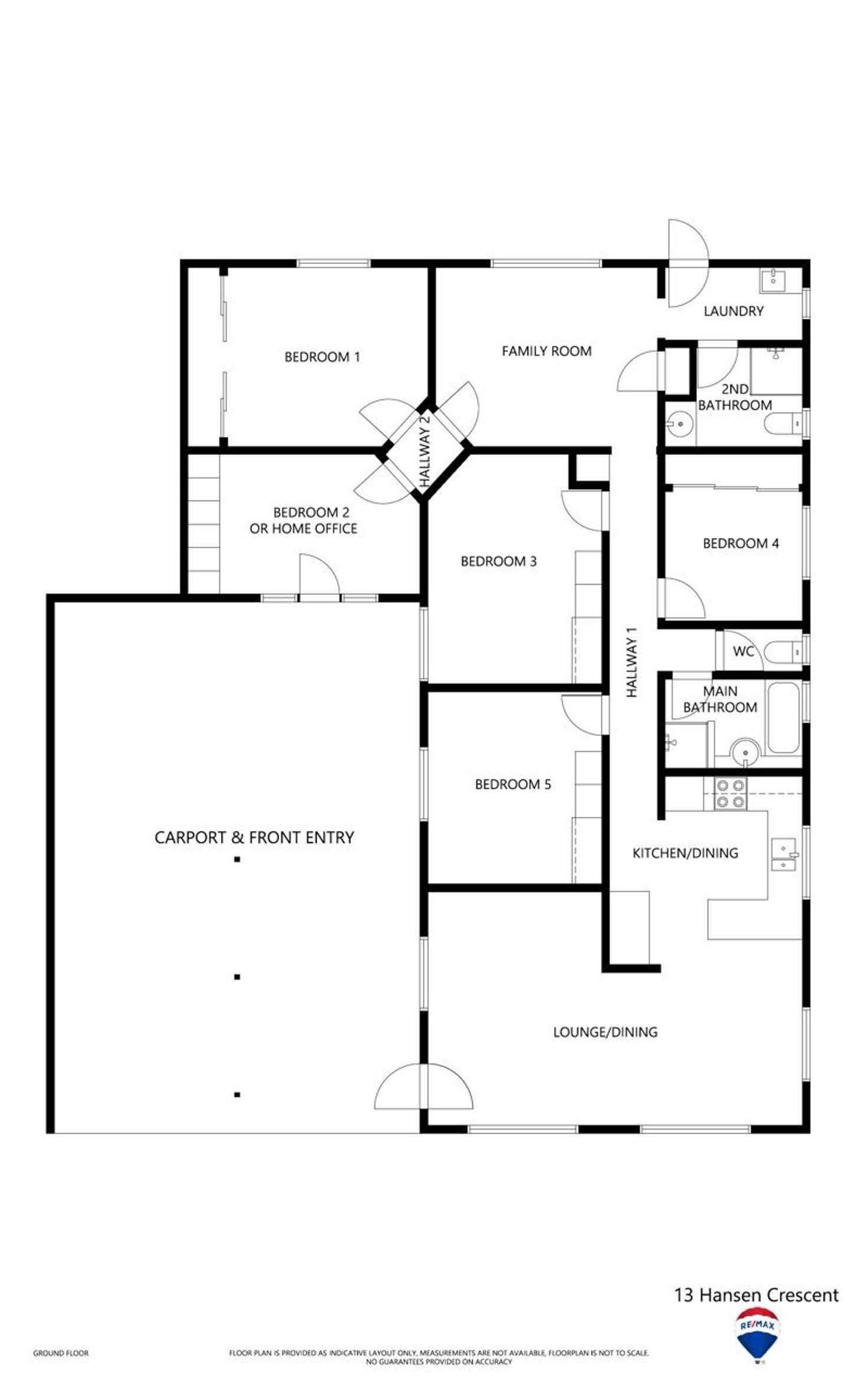 Floorplan of Homely house listing, 13 Hansen Crescent, Clinton QLD 4680