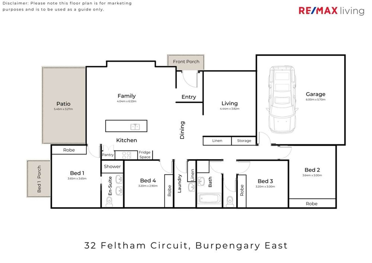Floorplan of Homely house listing, 32 Feltham Circuit, Burpengary East QLD 4505