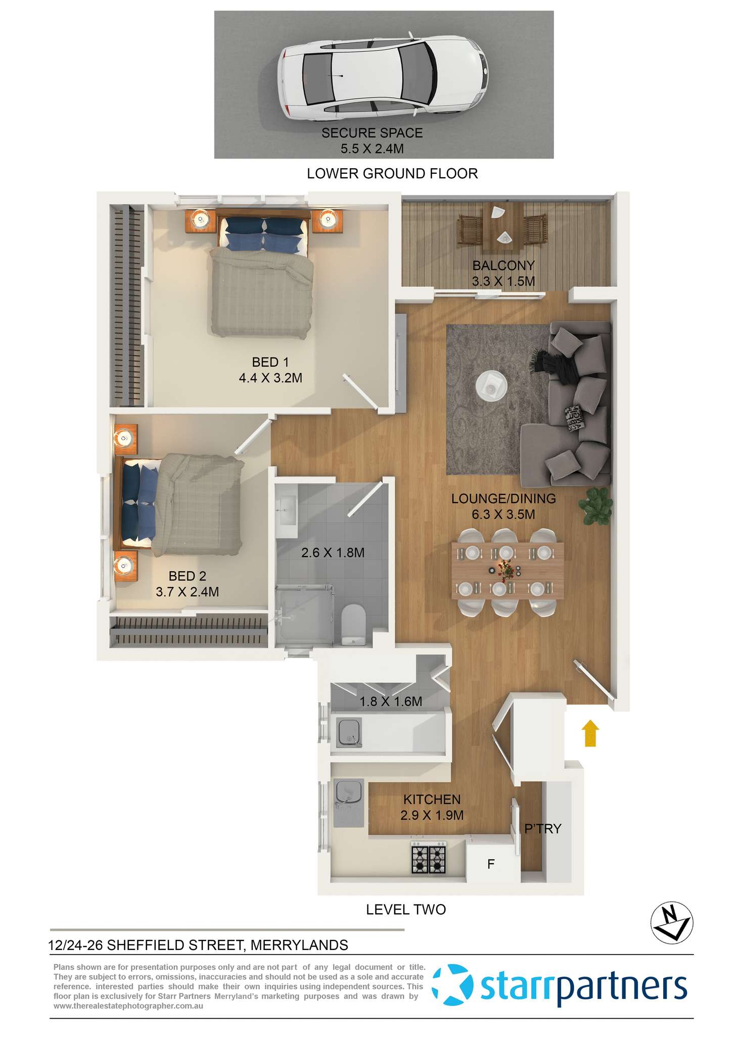 Floorplan of Homely unit listing, 12/24-26 Sheffield Street, Merrylands NSW 2160