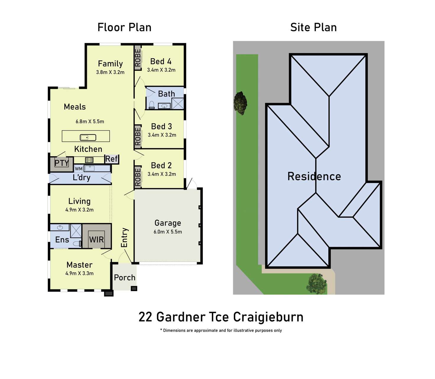 Floorplan of Homely house listing, 22 Gardner Terrace, Craigieburn VIC 3064