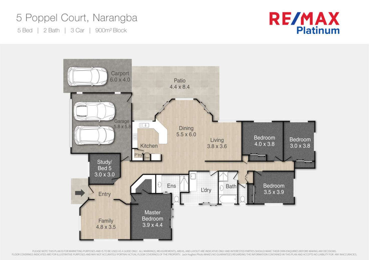 Floorplan of Homely house listing, 5 Poppel Court, Narangba QLD 4504