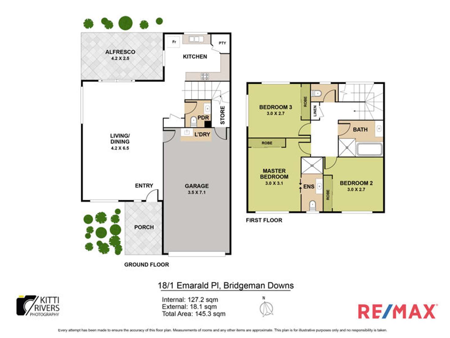 Floorplan of Homely townhouse listing, 18/1 Emerald Place, Bridgeman Downs QLD 4035