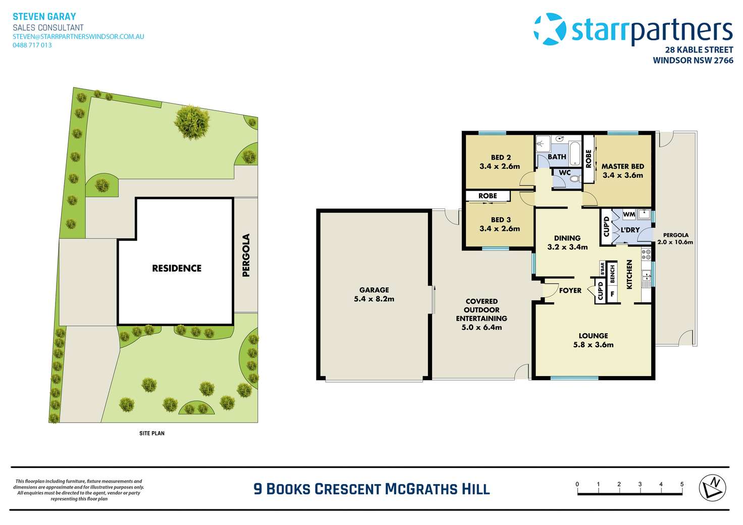 Floorplan of Homely house listing, 9 Books Crescent, Mcgraths Hill NSW 2756