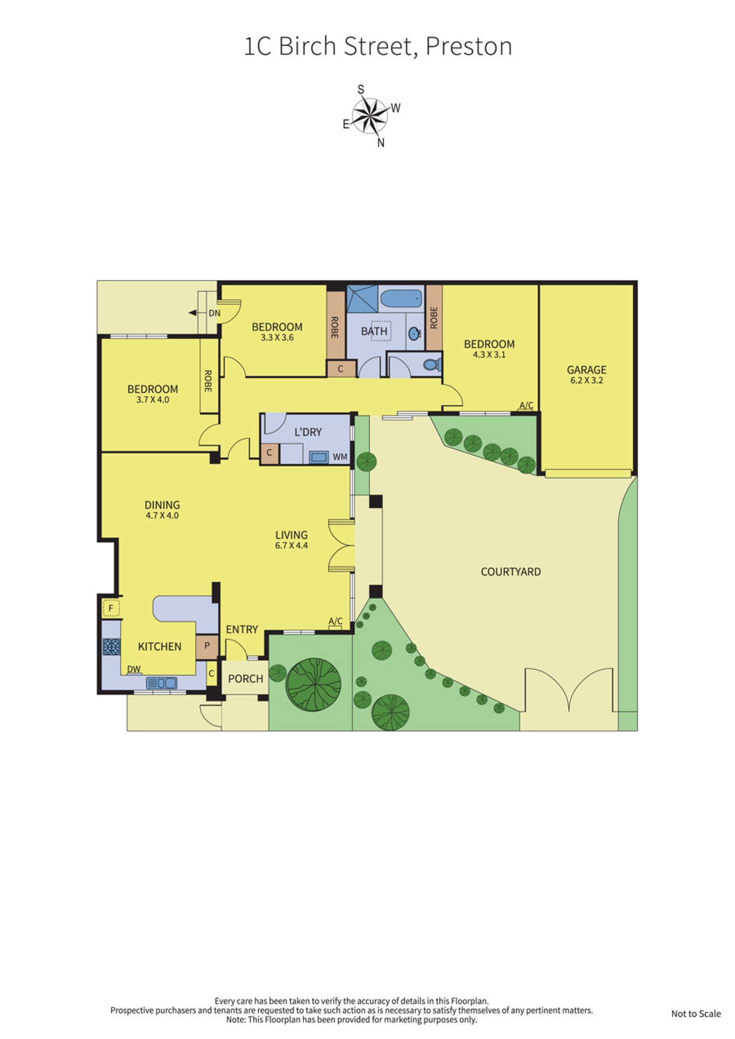Floorplan of Homely house listing, 1c Birch Street, Preston VIC 3072