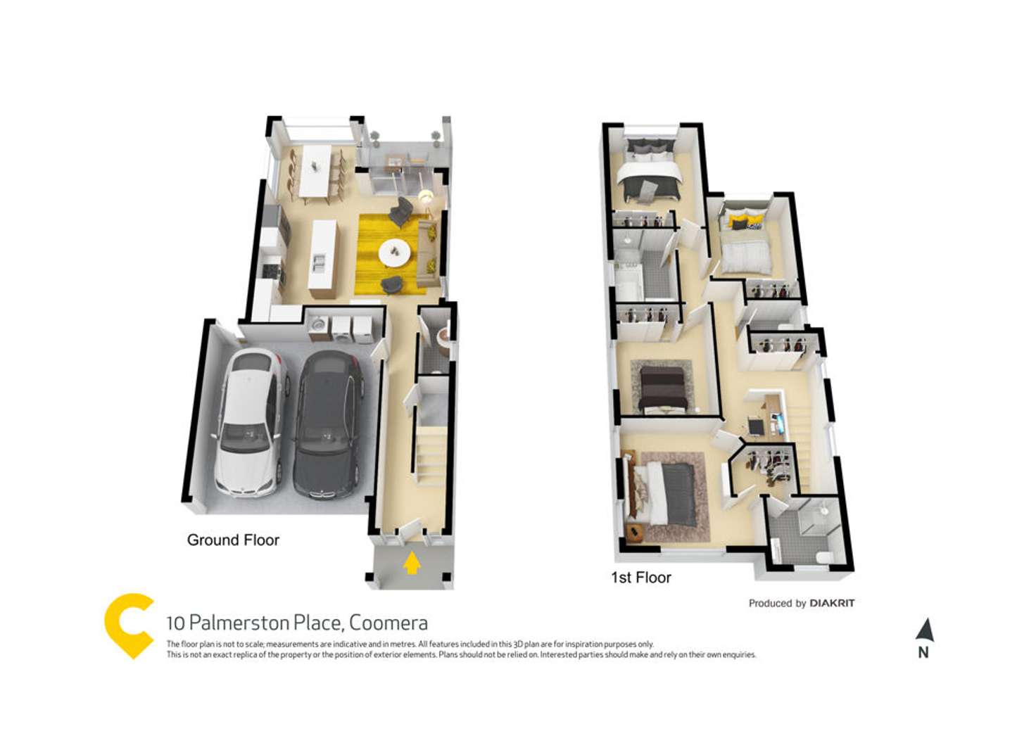 Floorplan of Homely house listing, 10 Palmerston Place, Coomera QLD 4209
