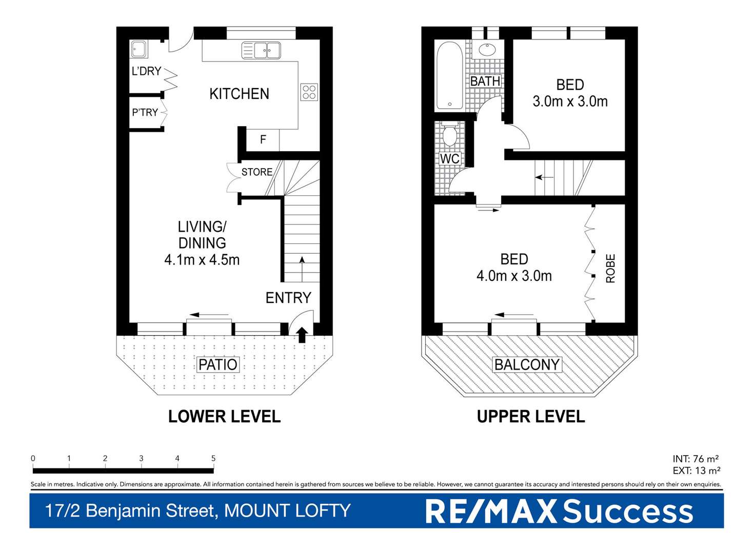 Floorplan of Homely unit listing, 17/2 Benjamin Street, Mount Lofty QLD 4350