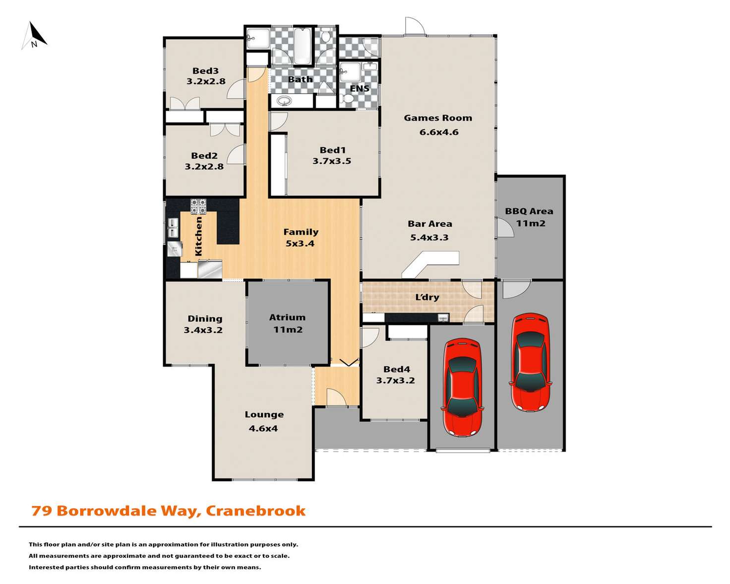 Floorplan of Homely house listing, 79 Borrowdale Way, Cranebrook NSW 2749