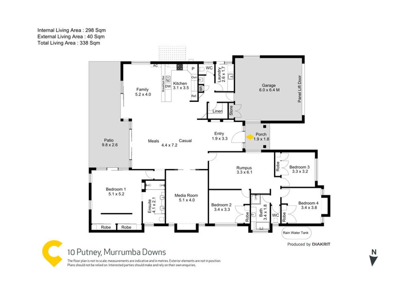 Floorplan of Homely house listing, 10 Putney Court, Murrumba Downs QLD 4503