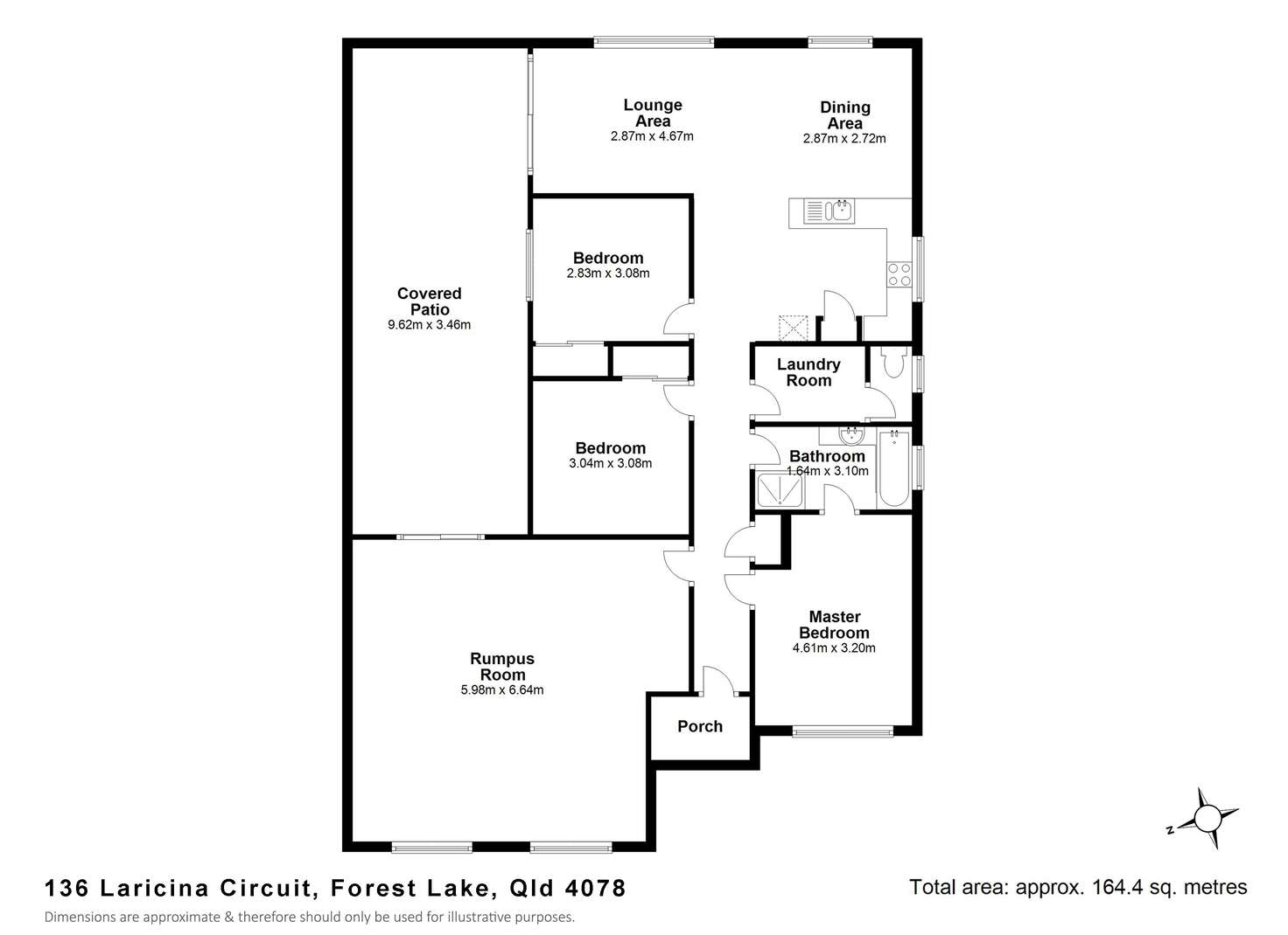 Floorplan of Homely house listing, 136 Laricina Cct, Forest Lake QLD 4078
