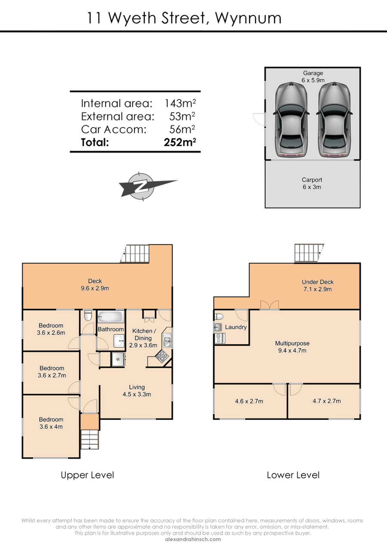 Floorplan of Homely house listing, 11 Wyeth Street, Wynnum QLD 4178