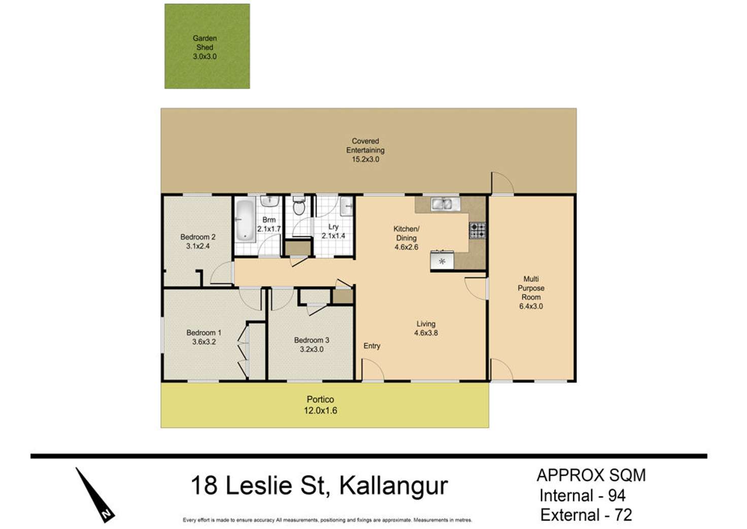 Floorplan of Homely house listing, 18 Leslie Street, Kallangur QLD 4503