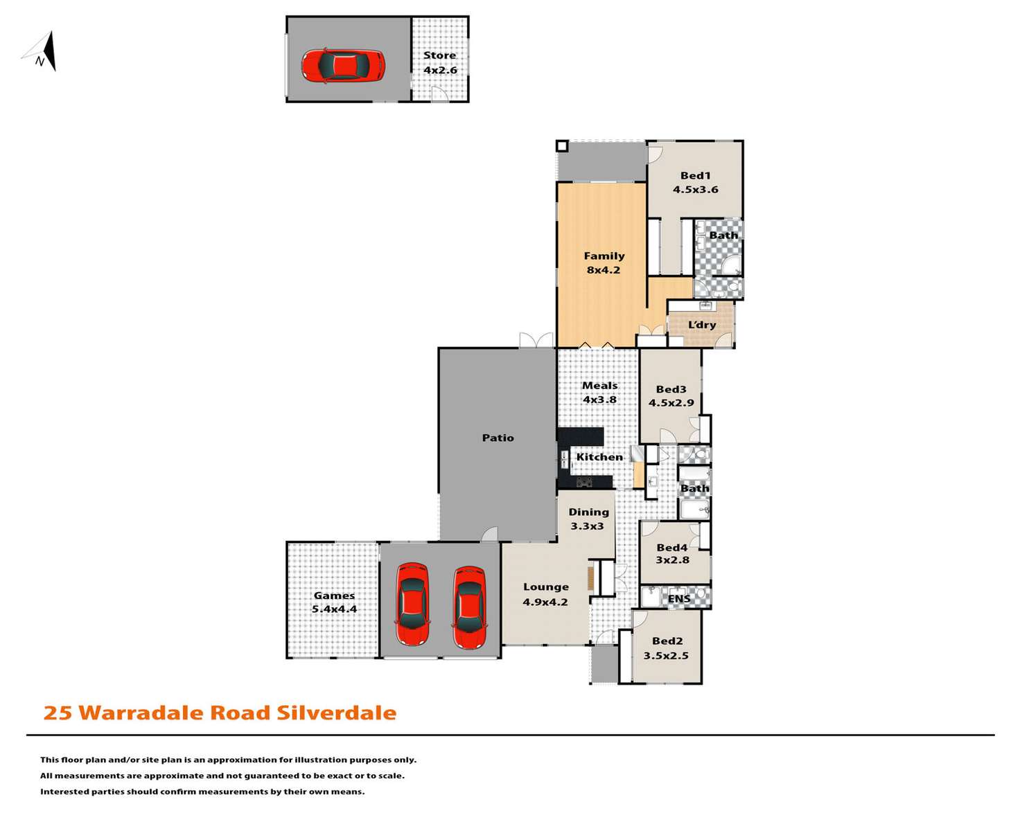 Floorplan of Homely house listing, 25 Warradale Road, Silverdale NSW 2752