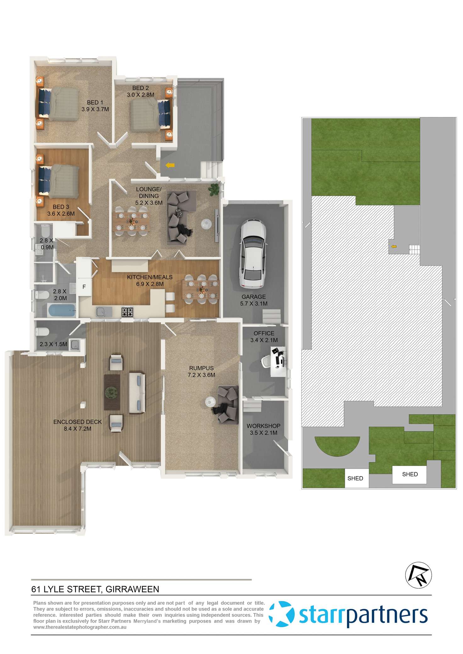 Floorplan of Homely house listing, 61 Lyle Street, Girraween NSW 2145