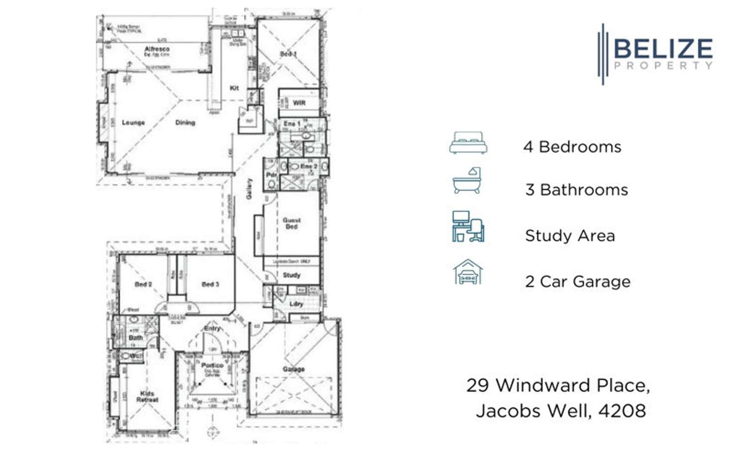 Floorplan of Homely house listing, 29 Windward Place, Jacobs Well QLD 4208