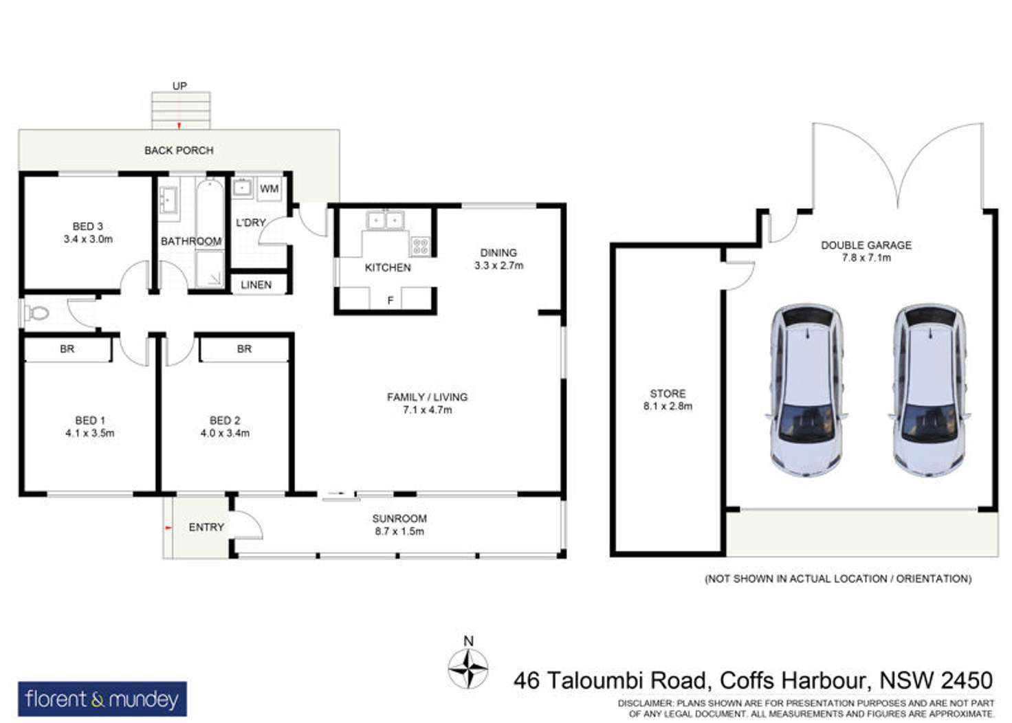 Floorplan of Homely house listing, 46 Taloumbi Rd, Coffs Harbour NSW 2450
