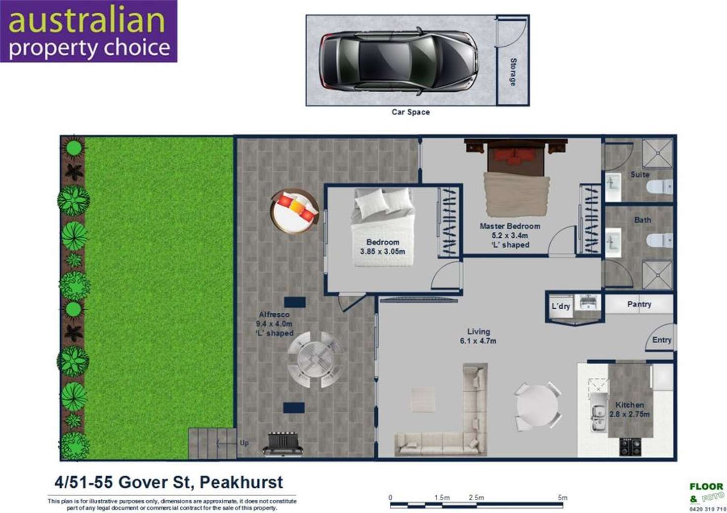 Floorplan of Homely apartment listing, 4/51-55 Gover St, Peakhurst NSW 2210