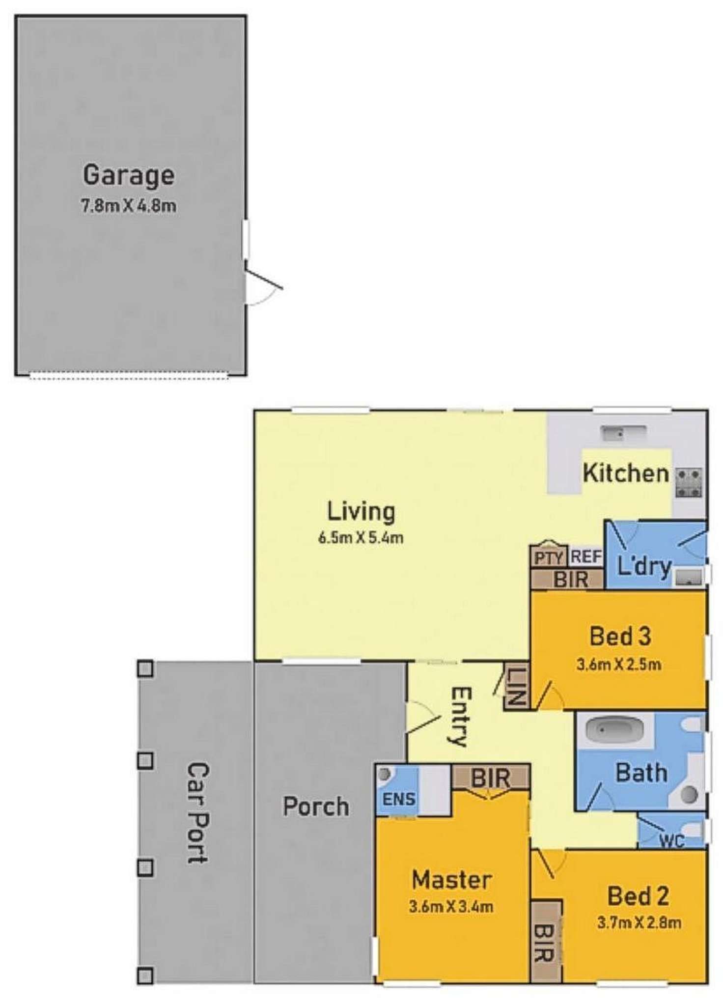 Floorplan of Homely house listing, 33 Frobisher Street, Melton VIC 3337
