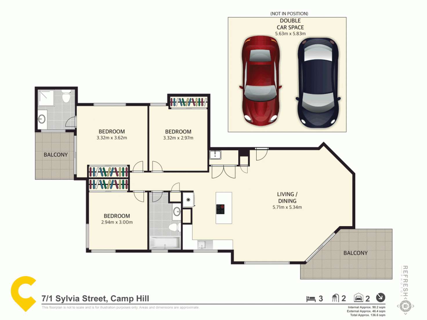 Floorplan of Homely unit listing, 7/1 Sylvia Street, Camp Hill QLD 4152