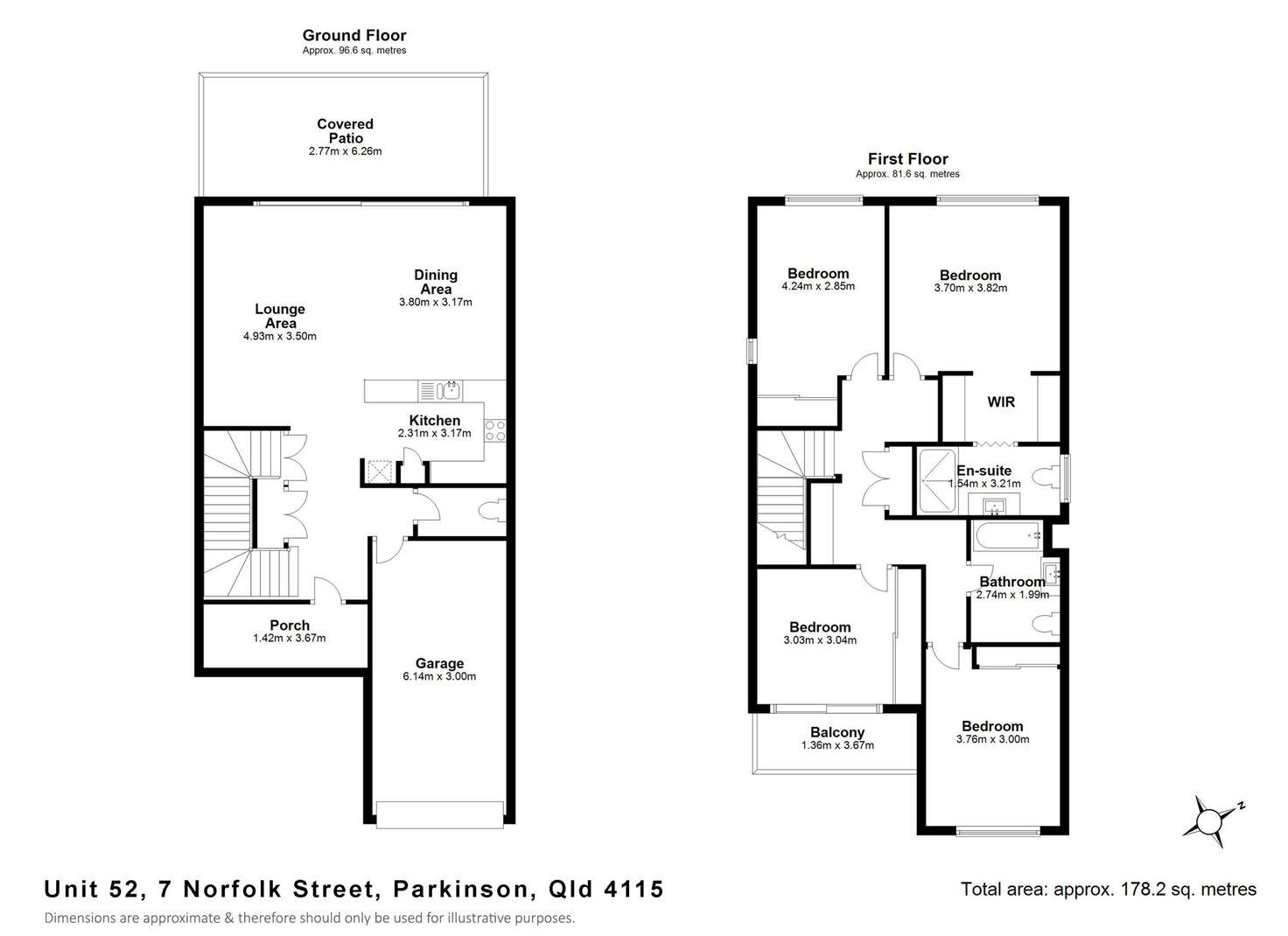 Floorplan of Homely townhouse listing, 52/7 Norfolk Street, Parkinson QLD 4115
